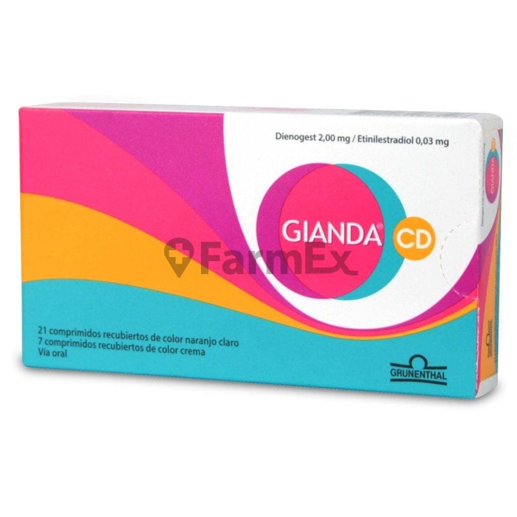 Gianda CD x 28 comprimidos Farmex-BanMedica-Persistente